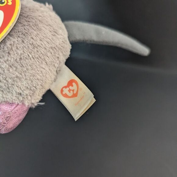 TY beanie Babies Squeaker the mouse with tags 6" - Picture 4 of 9